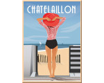 Magnet Châtelaillon-plage - Chapeau rouge