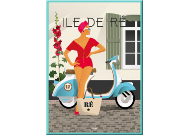 Magnet Ile de Ré - Scooter
