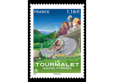 DOZ - TIMBRE TOURMALET LA POSTE
