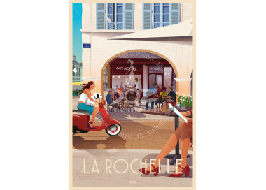 Affiche DOZ La Rochelle - Café Molière, rue du Minage