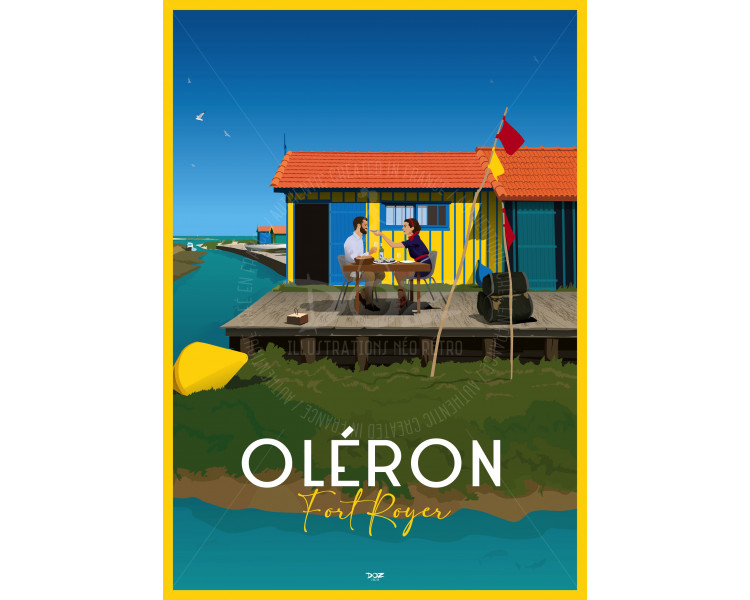 Poster DOZ Ile d'Oléron- Fort Royer