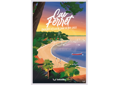 Affiche DOZ - Cap Ferret - La pointe aux chevaux