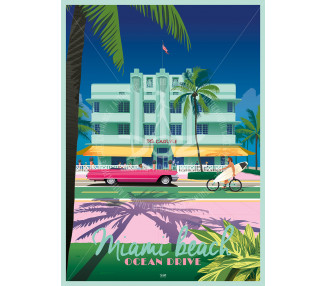 Affiche DOZ - Miami Beach -...