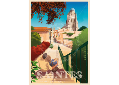 Affiche DOZ - Saintes - Cathédrale