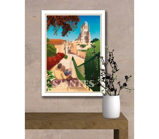 Poster DOZ - Saintes - Cathedral