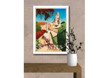 Affiche DOZ - Saintes - Cathédrale