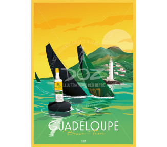 DOZ Poster Guadeloupe - Basse Terre - Route du Rhum