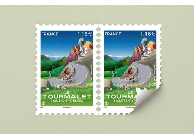 DOZ - TIMBRE TOURMALET LA POSTE