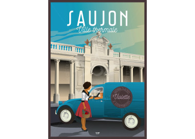Affiche DOZ Saujon - Ville thermale 2CV