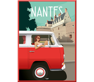 Magnet - Nantes castle and van