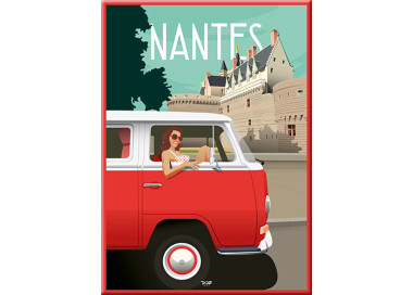 Magnet - Nantes castle and van