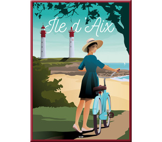 Magnet - Ile d'Aix - lighthouses and bike