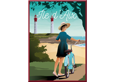 Magnet - Ile d'Aix - les phares et vélo