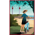Magnet - Ile d'Aix - lighthouses and bike