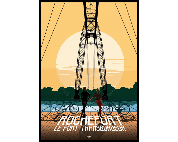 Poster DOZ Rochefort-sur-mer - The Transporter Bridge