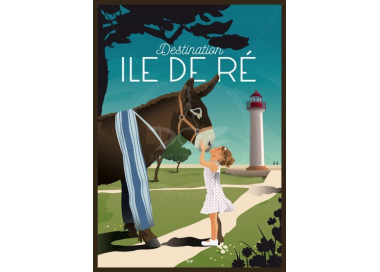 Poster DOZ Ile de Ré - Ane in panties
