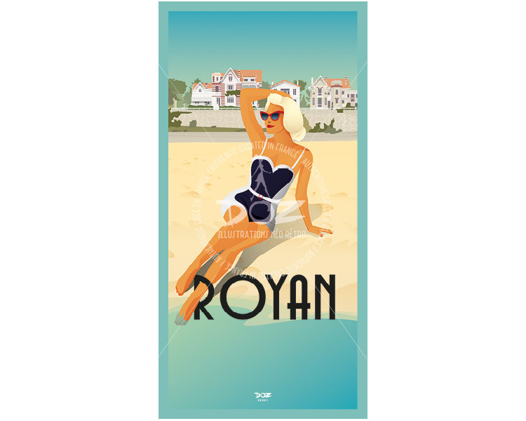 Carte postale - Royan la baigneuse