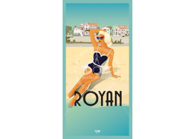 Carte postale - Royan la baigneuse