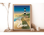 Poster DOZ Ile d'Oléron - The Chassiron lighthouse and the cliffs