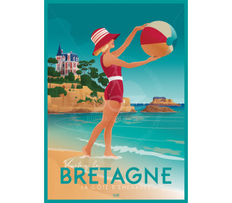 Poster DOZ Brittany - The Emerald Coast