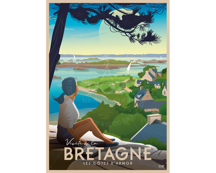 Affiche DOZ Bretagne - Les Côtes d'Armor