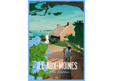 Affiche DOZ île aux Moines Bretagne