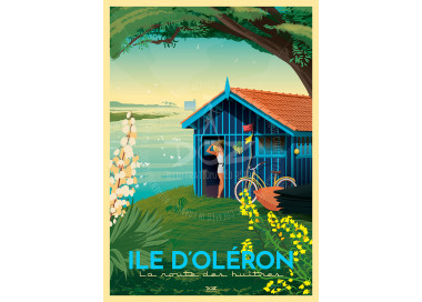 Poster DOZ - Ile d'Oléron - The oyster route