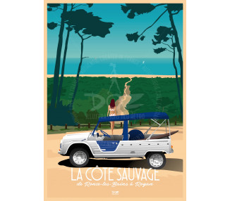 Poster DOZ La Côte Sauvage - Charente-Maritime