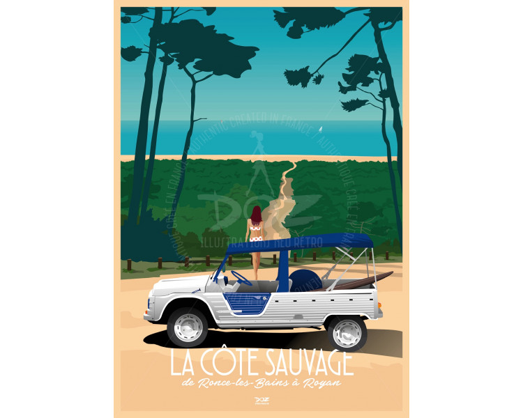 Affiche DOZ La Côte Sauvage - Charente-Maritime