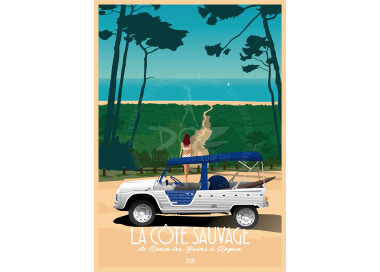 Affiche DOZ La Côte Sauvage - Charente-Maritime