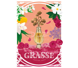 Affiche DOZ Grasse - Côte d'Azur - Capitale du Parfum