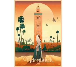 Poster DOZ - MOROCCO - Marrakech - Koutoubia