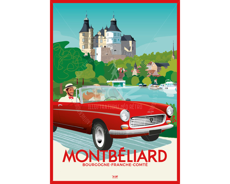 Affiche DOZ Montbéliard - Peugeot