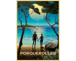 Poster DOZ - Porquerolles - lagoon