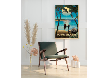 Affiche DOZ - Porquerolles - lagon