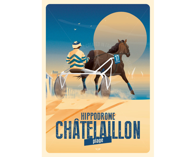 Affiche DOZ Châtelaillon-Plage Hippodrome plage