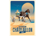 Poster DOZ Châtelaillon-Plage horse racing beach