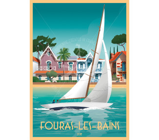 Affiche Fouras-Les-Bains -...