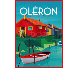 Poster DOZ Ile d'Oléron - Les cabanes de la Baudissière