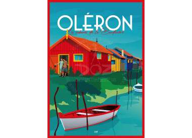 Affiche DOZ Ile d'Oléron - Les cabanes de la Baudissière