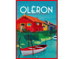 Affiche DOZ Ile d'Oléron - Les cabanes de la Baudissière
