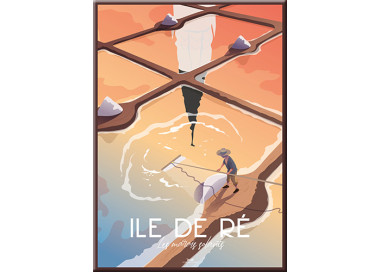 Magnet Ile de Ré - Marais salants ambrés
