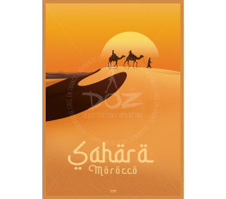 Poster DOZ - MOROCCO - Sahara Desert