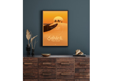 Affiche DOZ - MAROC - Désert du Sahara