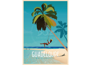 Poster DOZ Guadeloupe - The beach of Caravelle