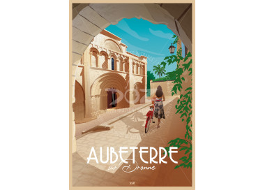 Affiche DOZ - Aubeterre-sur-Dronne - l'église