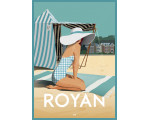 Affiche DOZ Royan - La Grande Plage tente baigneuse