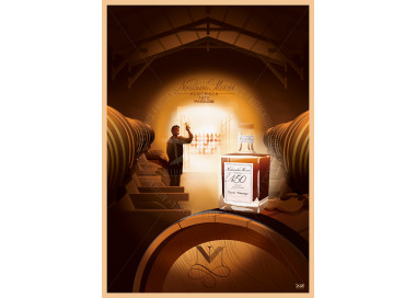 Affiche DOZ La Rochelle - Cognac Normandin-Mercier - Paradis