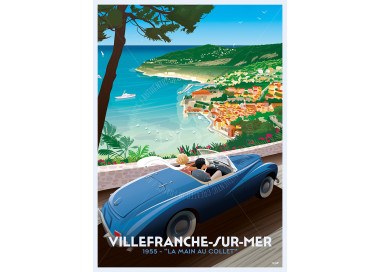 Affiche DOZ Villefranche-sur-mer, cinéma, la main au collet