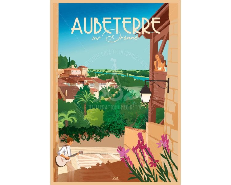 Poster DOZ - Aubeterre-sur-Dronne - the balcony